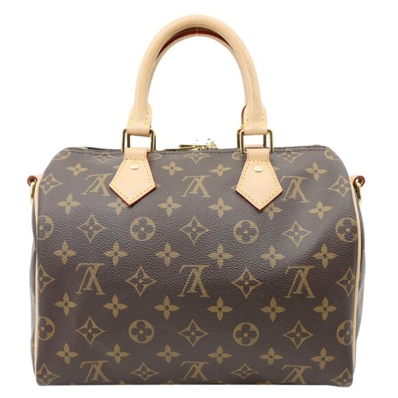 Louis Vuitton  Speedy 25 Bandouliere Monogram Canvas Shoulder Bag Brown - Picture 4 of 16